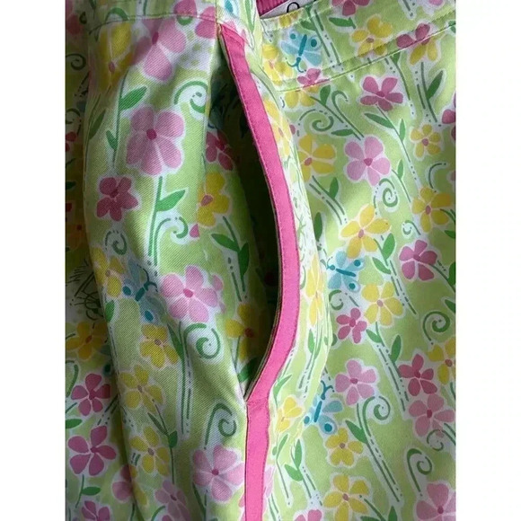 Lilly Pulitzer Eagle Skort “Palm Green Speck Print” Size 10 White Label - Picture 6 of 7